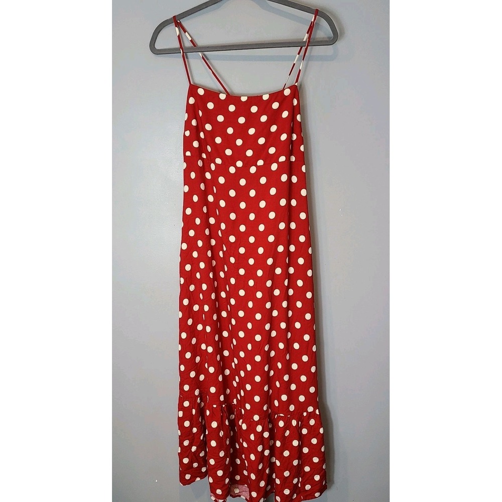 A New Day red polka dot maxi dress sundress Minnie disneybound Women Size 2X - Picture 2 of 9